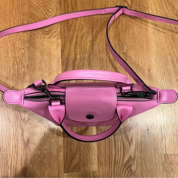 LONGCHAMP Le Pliage Cuir Small Leather Satchel Crossbody bag - Picture 8 of 10